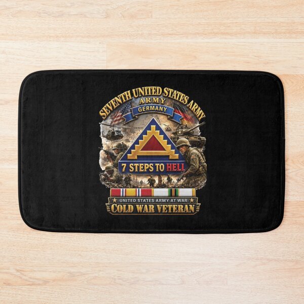 Item preview, Army -  7th Unites States Army - 7 Steps to Hell w Germany Tab - SS w COLD WAR SVC - 3D - Enhanced designed and sold by Military Insignia Products.