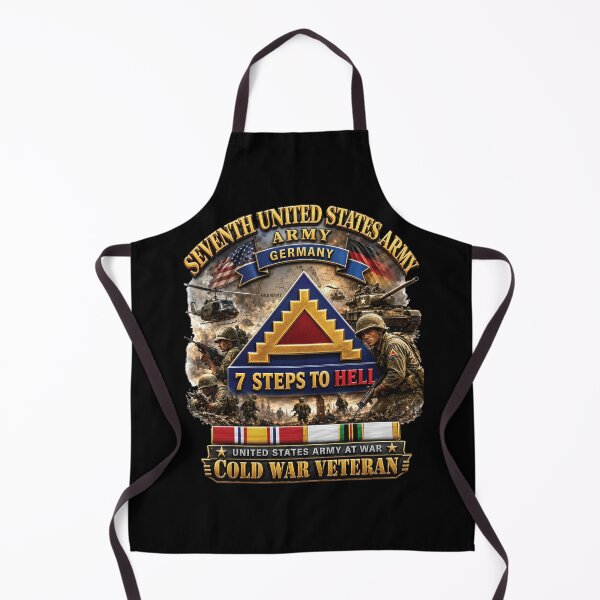 Item preview, Army -  7th Unites States Army - 7 Steps to Hell w Germany Tab - SS w COLD WAR SVC - 3D - Enhanced designed and sold by Military Insignia Products.