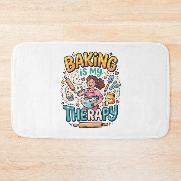 Item preview, Baking Is My Therapy Cute Baker Whisk Cupcake designed and sold by Mr Lee.