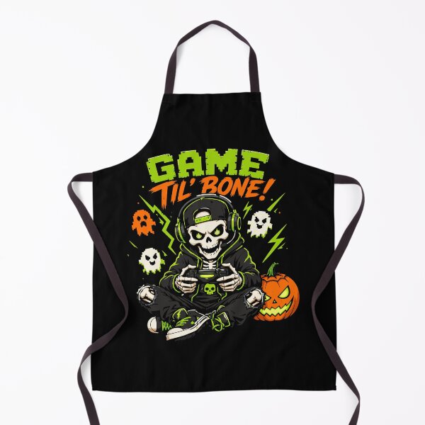 Item preview, Skeleton Gamer Halloween Costume T-Shirt for Men & Kids Game Til Bone retro pixel art designed and sold by Simon-art-land.