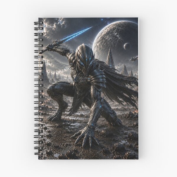Item preview, Dark Cosmic Warrior — Epic Alien Knight in a Distant Galaxy designed and sold by ZYVARENNE.