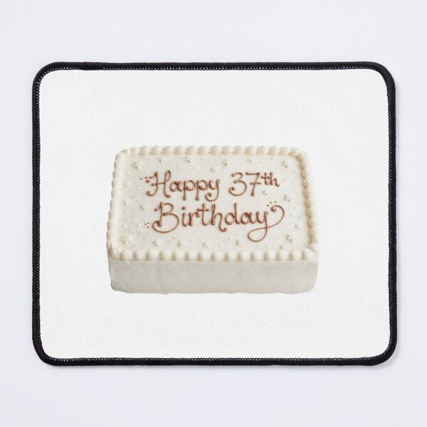 Item preview, Happy 37th birthday 37 cute adorable cake party vanilla white kawaii designed and sold by CheeseBlueprint.