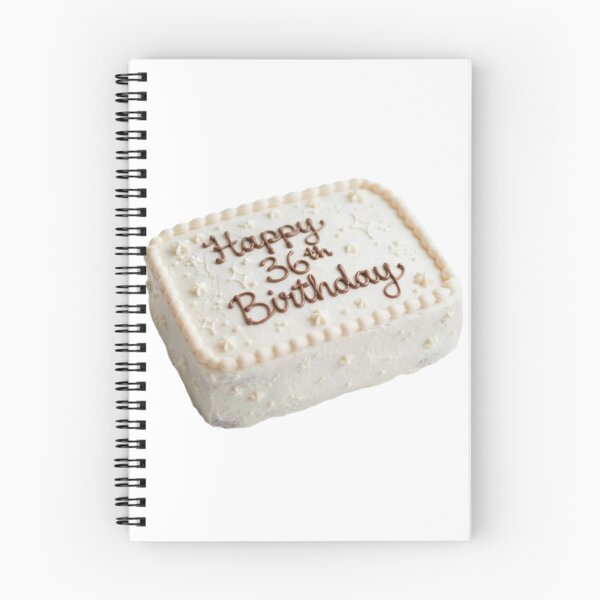 Item preview, Happy 36th birthday 36 cute adorable cake party vanilla white kawaii designed and sold by CheeseBlueprint.