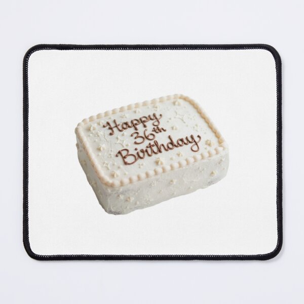 Item preview, Happy 36th birthday 36 cute adorable cake party vanilla white kawaii designed and sold by CheeseBlueprint.