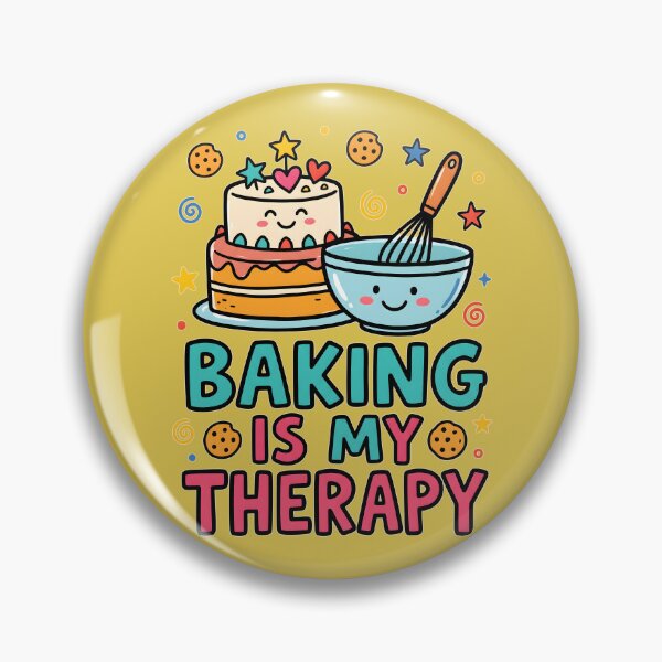 Item preview, Baking Is My Therapy Cute Kawaii Cake designed and sold by Mr Lee.