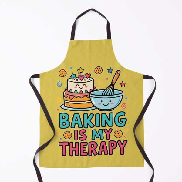 Item preview, Baking Is My Therapy Cute Kawaii Cake designed and sold by Mr Lee.