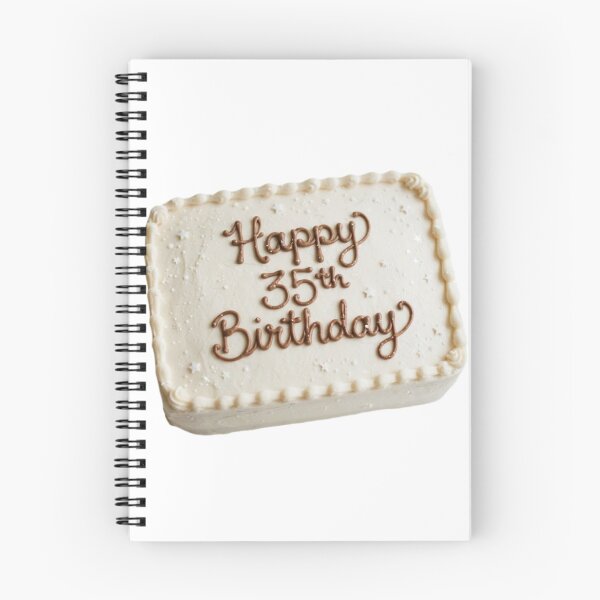 Item preview, Happy 35th birthday 35 cute adorable cake party vanilla white kawaii designed and sold by CheeseBlueprint.