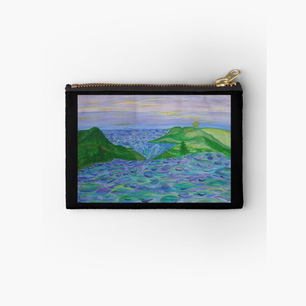 Item preview, Serene Coastal Sunrise Watercolor Landscape designed and sold by PEACELOVERSART.
