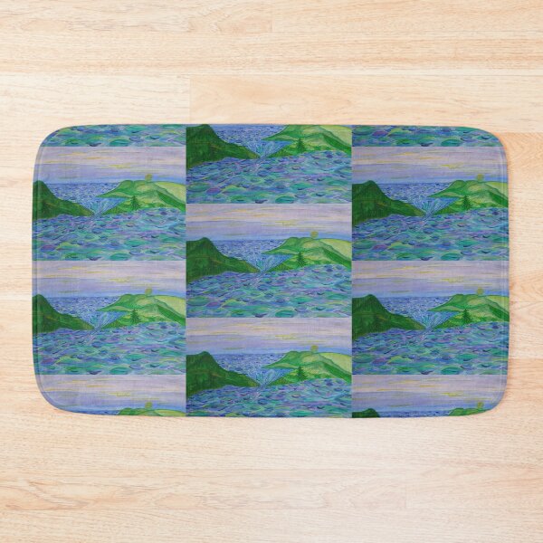 Item preview, Serene Coastal Sunrise Watercolor Landscape designed and sold by PEACELOVERSART.