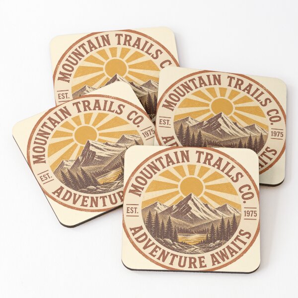 Item preview, Adventure Awaits Badge illustration designed and sold by DuliDoodles.