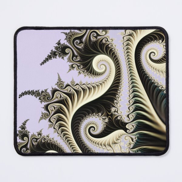 Item preview, Dragon Tail Spirals in Obsidian and Cream designed and sold by pinkal.