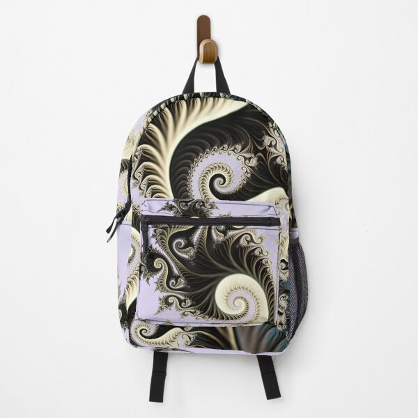 Item preview, Dragon Tail Spirals in Obsidian and Cream designed and sold by pinkal.