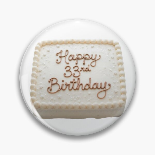 Item preview, Happy 33rd birthday 33 cute adorable cake party vanilla white kawaii designed and sold by CheeseBlueprint.