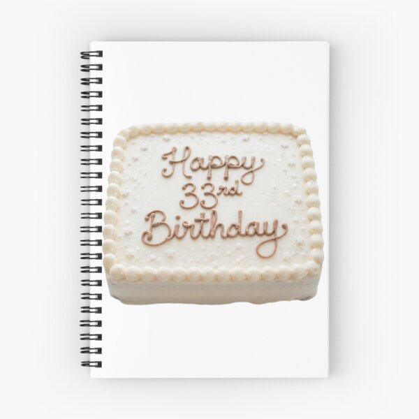 Item preview, Happy 33rd birthday 33 cute adorable cake party vanilla white kawaii designed and sold by CheeseBlueprint.
