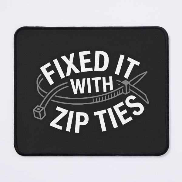 Item preview, Fixed It With Zip Ties Funny Mechanic Drift Repair designed and sold by carvect-id.