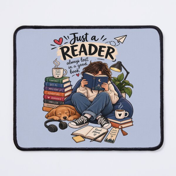 Item preview, Cozy Book Lover Reading Illustration designed and sold by NovaNest  Studio.