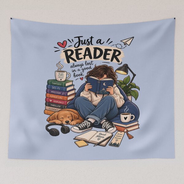 Item preview, Cozy Book Lover Reading Illustration designed and sold by NovaNest  Studio.