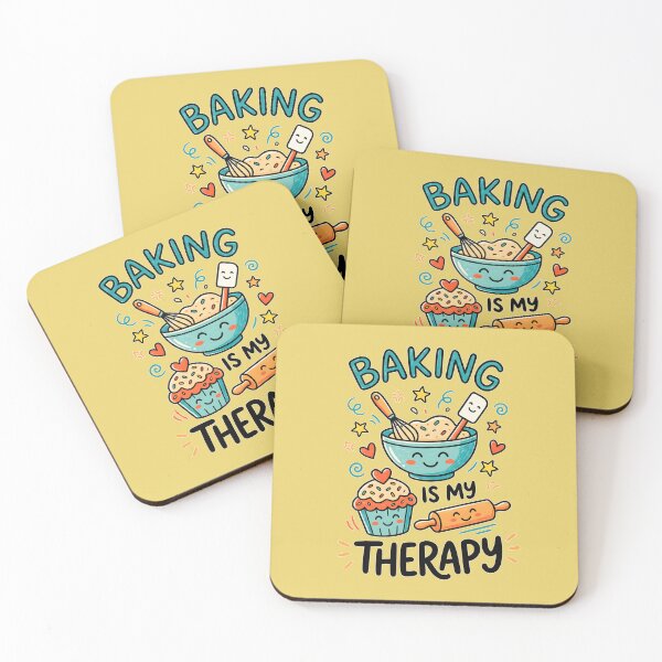 Item preview, Baking Is My Therapy Cute Kawaii Bowl Cupcake designed and sold by Mr Lee.
