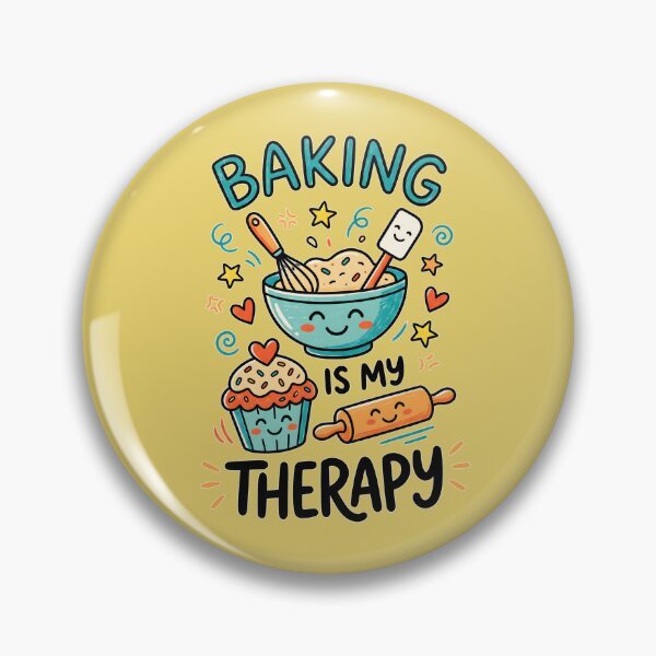Item preview, Baking Is My Therapy Cute Kawaii Bowl Cupcake designed and sold by Mr Lee.