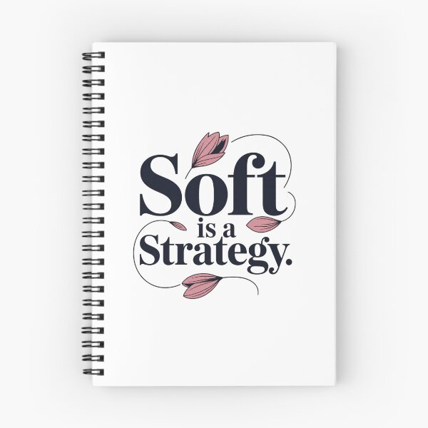 Item preview, Soft Is a Strategy Floral Typography Quote designed and sold by Aarvya Fashion Club ( A.F.C ).