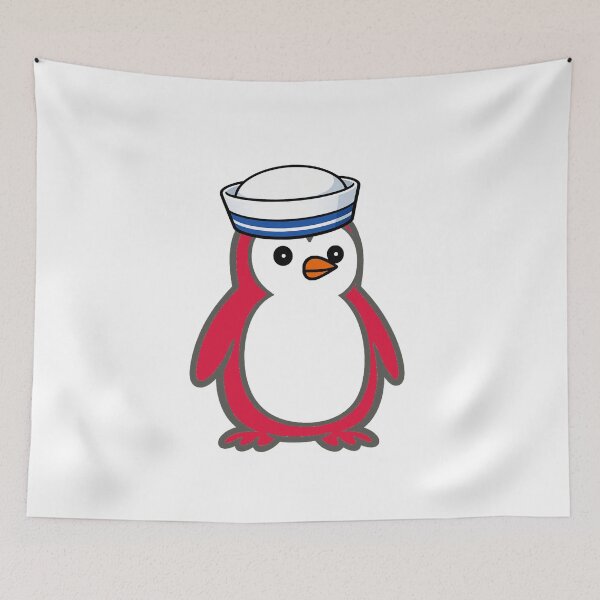 Item preview, Pippo Penguin Sailor - Cute cartoon penguin with sailor hat designed and sold by Pippo-Penguin.