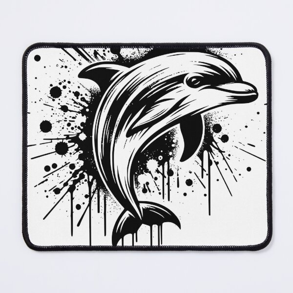 Item preview, Dolphin jumping out of ocean classic t-shirt and stickers designed and sold by Knowvhere.