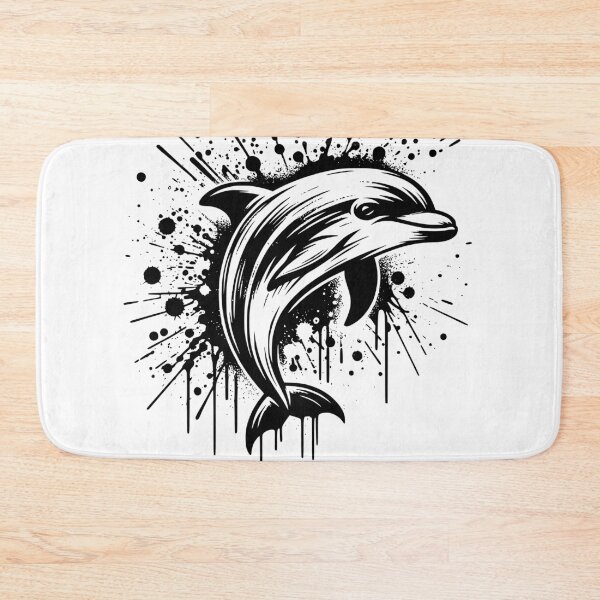 Item preview, Dolphin jumping out of ocean classic t-shirt and stickers designed and sold by Knowvhere.
