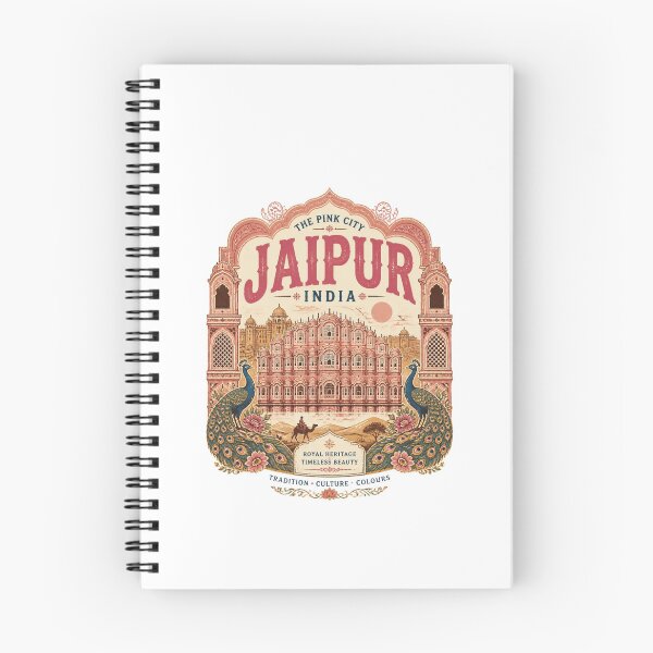 Artikelvorschau, Jaipur Indien T-Shirt – Souvenir aus der rosafarbenen Stadt Rajasthan, Geschenkidee zum indischen Kulturerbe und zur Stadt Jaipur (Version 1) entworfen und verkauft von mndesignworx.