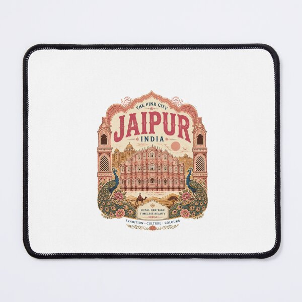 Item preview, Jaipur India T-Shirt – Pink City Rajasthan Travel Souvenir, Indian Heritage & Jaipur City Gift ver 1 designed and sold by mndesignworx.