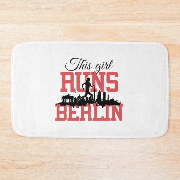 Item preview, This girl runs Berlin Marathon running shirt black   designed and sold by bassorickel6.