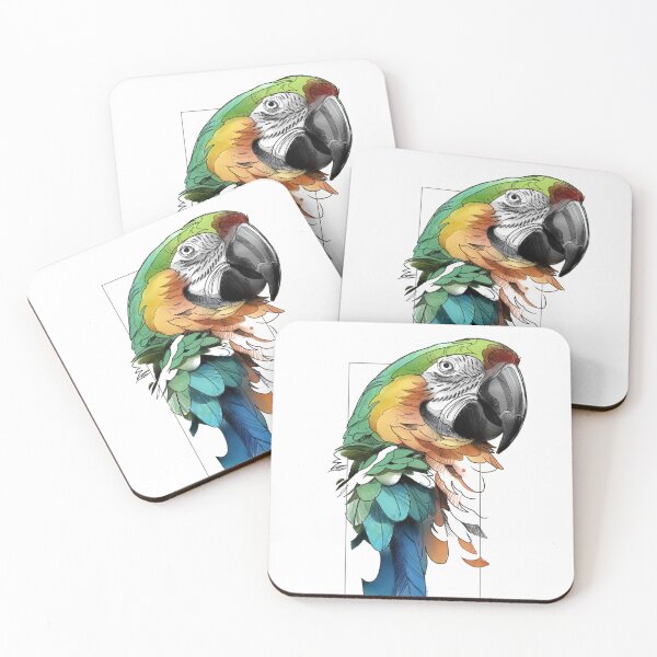 Item preview, Macaw. One of the few colored designs I´ve made. designed and sold by Inked T.