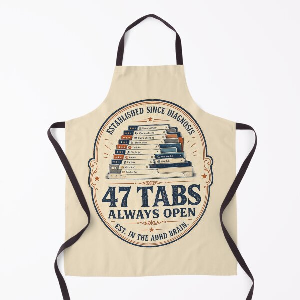 Item preview, 47 Tabs Open ADHD Brain designed and sold by MOSIDRIP™.
