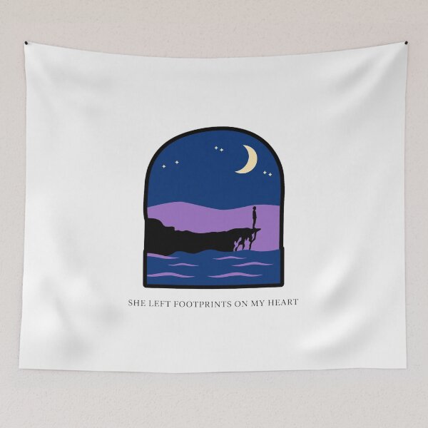 Item preview, She Left Footprints On My Heart Memorial Cliff Shirt designed and sold by serip3002.
