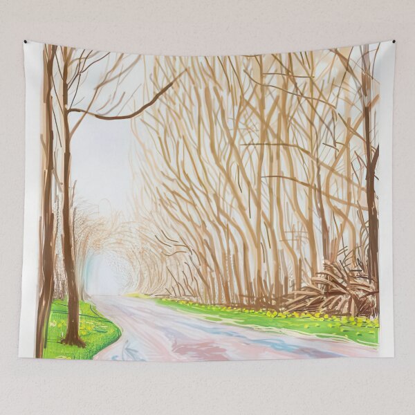 Item preview, David Hockney -  The Arrival Of Spring In Woldgate, East Yorkshire In  (twenty eleven) -  April - Signed Print by David Hockney undefinedr designed and sold by LILLIANSTRANGEy.