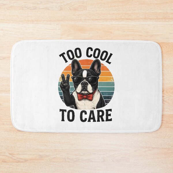 Item preview, Cool French Bulldog Peace Sign Too Cool To Care designed and sold by Pyt27.