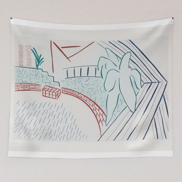 Item preview, David Hockney -  My Pool And Terrace - Signed Print by David Hockney undefinedr designed and sold by LILLIANSTRANGEy.