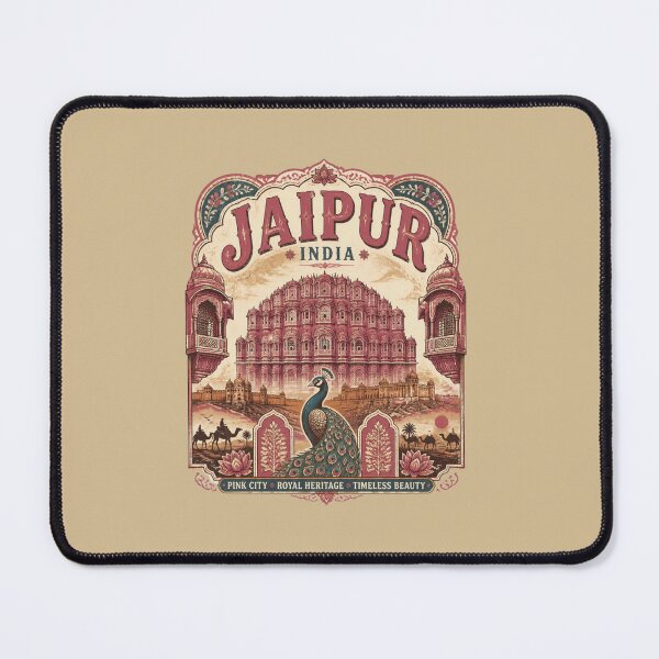 Item preview, Jaipur India T-Shirt – Pink City Rajasthan Travel Souvenir, Indian Heritage & Jaipur City Gift ver 2 designed and sold by mndesignworx.