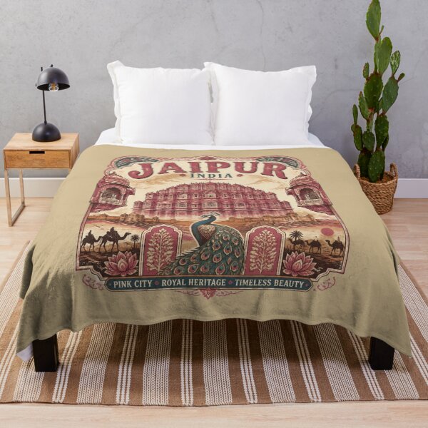 Item preview, Jaipur India T-Shirt – Pink City Rajasthan Travel Souvenir, Indian Heritage & Jaipur City Gift ver 2 designed and sold by mndesignworx.