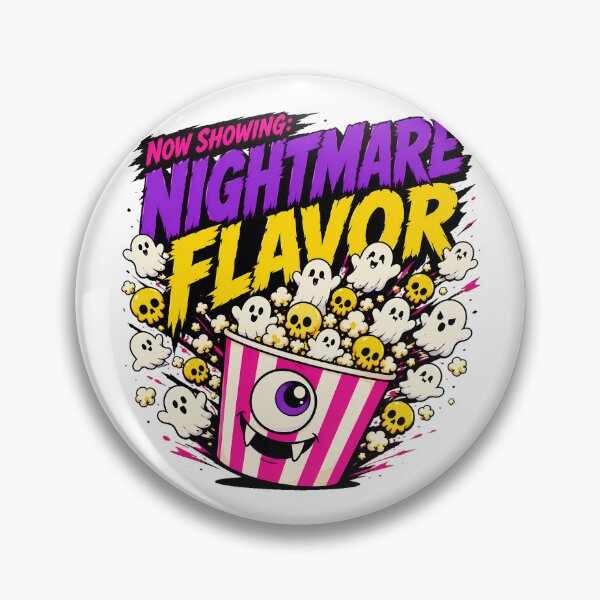 Item preview, Spooky Movie Night Popcorn Monster Bucket Halloween Horror designed and sold by chattsuede.