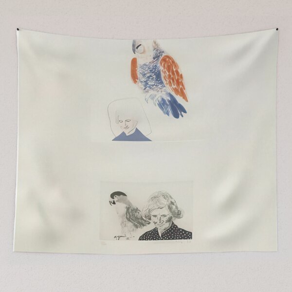 Item preview, David Hockney -  My Mother And A Parrot - Signed Print by David Hockney undefinedr designed and sold by LILLIANSTRANGEy.