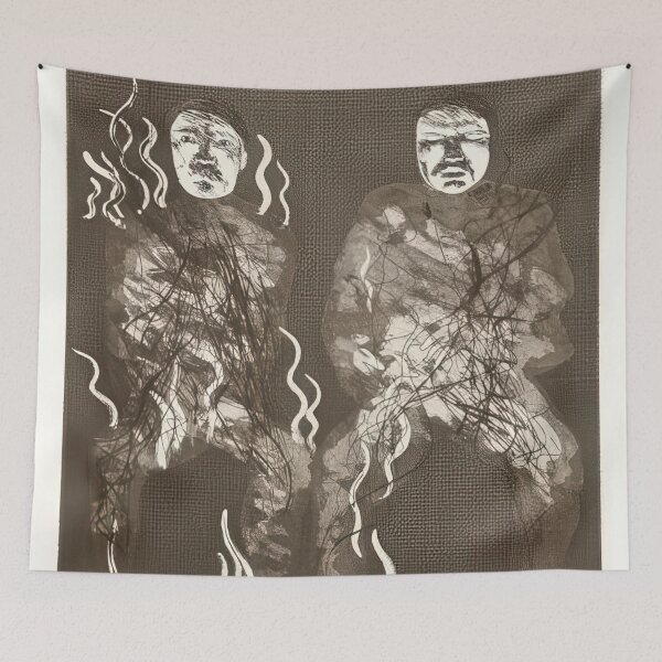 Item preview, David Hockney -  Corpses On Fire - Signed Print by David Hockney undefinedr designed and sold by LILLIANSTRANGEy.