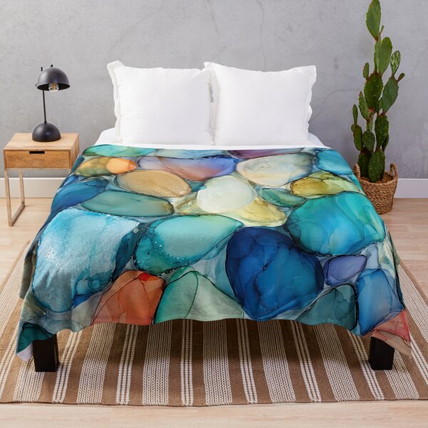 Item preview, Florida Keys Sea Glass – Tropical Coastal Abstract designed and sold by newnomads-art.