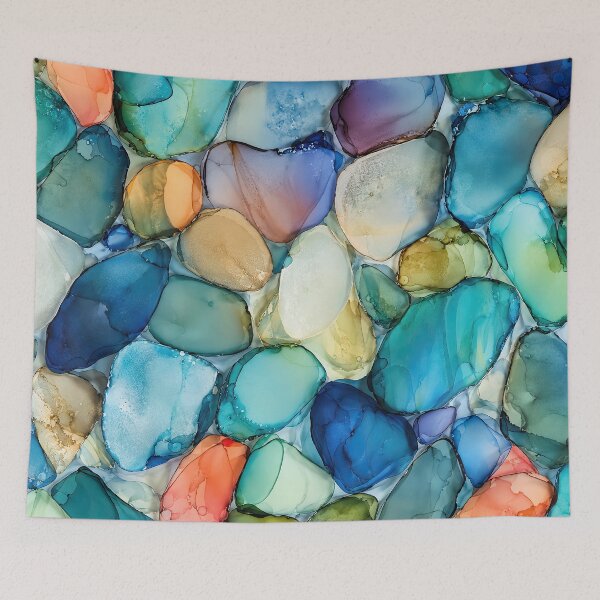 Item preview, Florida Keys Sea Glass – Tropical Coastal Abstract designed and sold by newnomads-art.