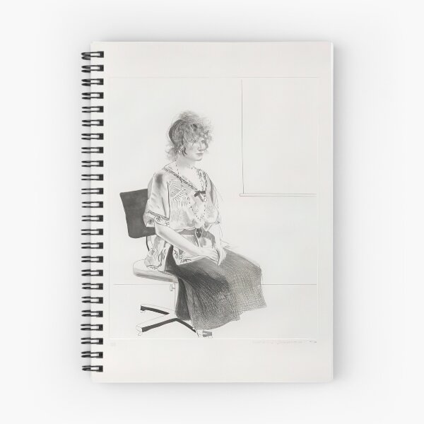 Item preview, David Hockney -  Celia Seated In An Office Chair (black state) - Signed Print by David Hockney undefinedr designed and sold by LILLIANSTRANGEy.