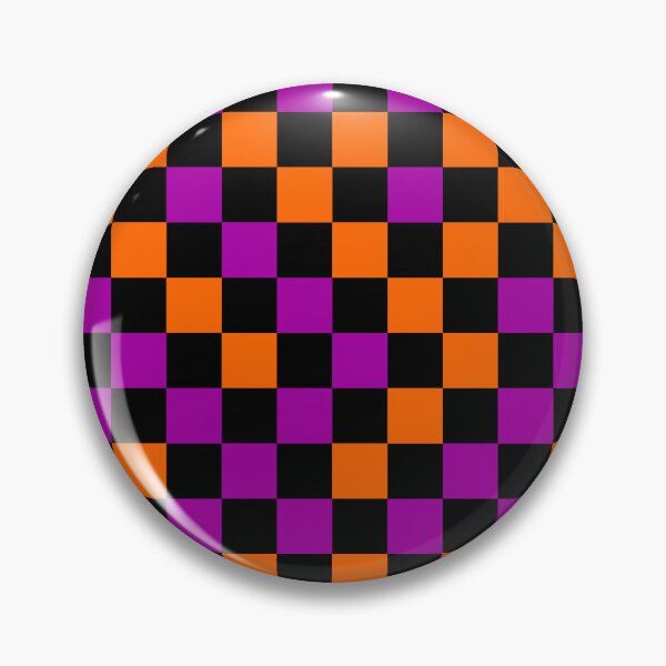 Item preview, Orange Purple and Black Checkered Design   designed and sold by PatternTitan.