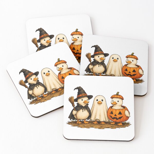 Item preview, Halloween Duckling Costumes Cottagecore Autumn Witch Ghost designed and sold by chattsuede.