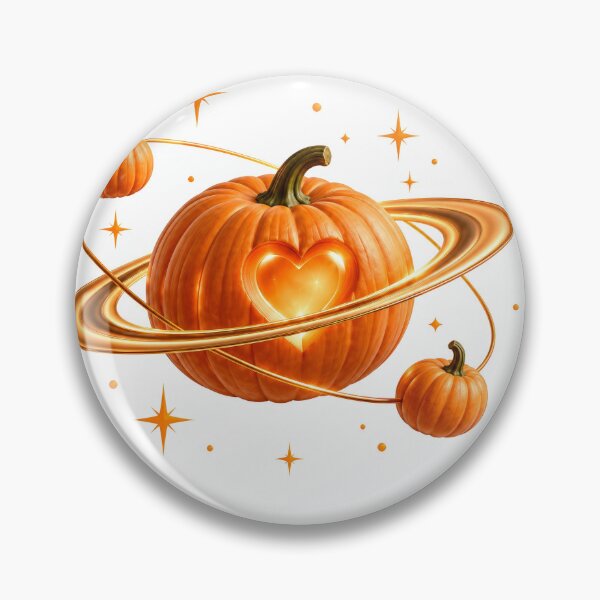 Item preview, Pumpkin Heart in Orbit designed and sold by DansCreations42.