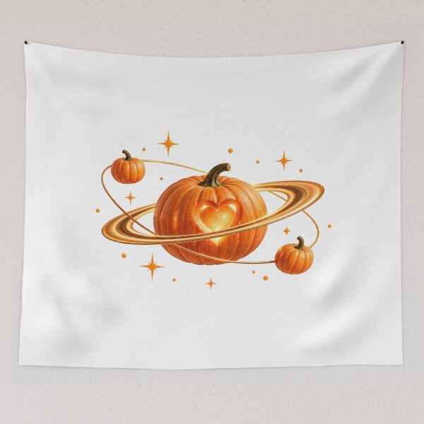 Item preview, Pumpkin Heart in Orbit designed and sold by DansCreations42.