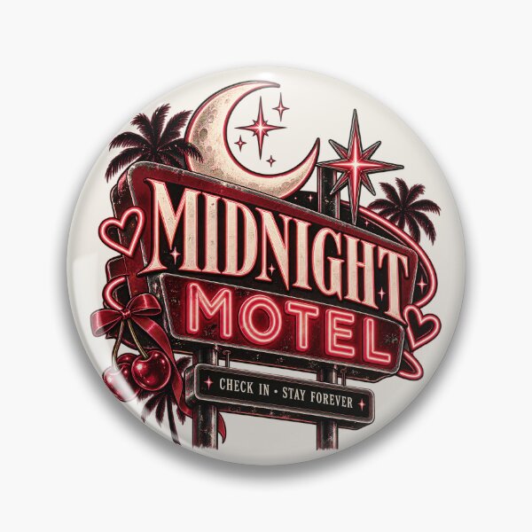 Item preview, Midnight Motel – Retro Y2K Gothic Neon Aesthetic Graphic designed and sold by SaNaCreation13.