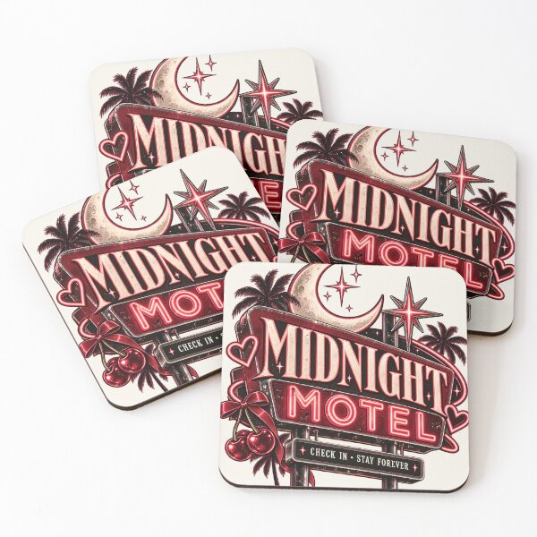 Item preview, Midnight Motel – Retro Y2K Gothic Neon Aesthetic Graphic designed and sold by SaNaCreation13.